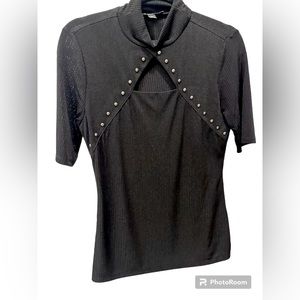 Black Studded Shirt